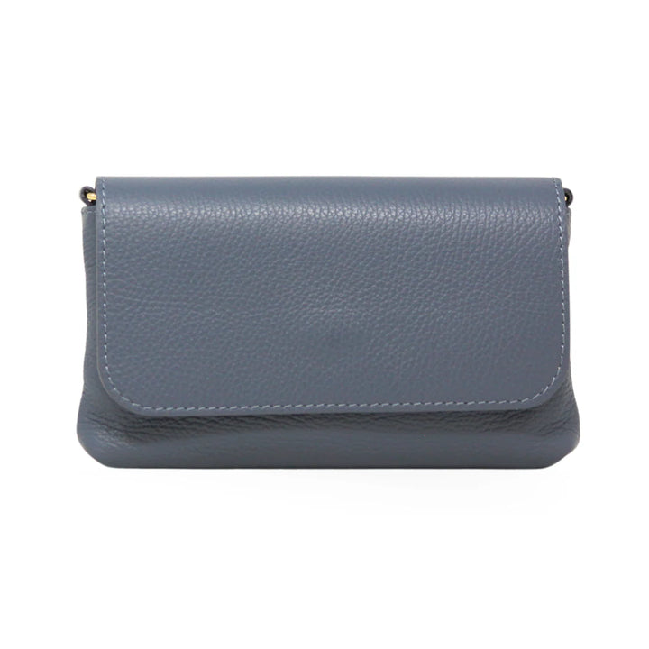 Germán Fuentes Leather Crossbody Clutch Denim Blue 3