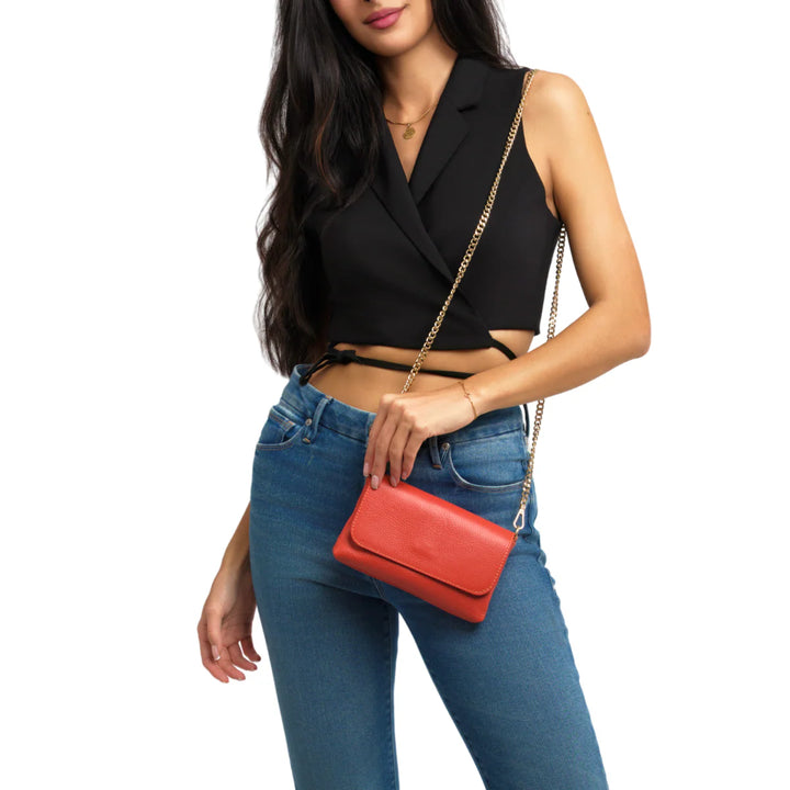 Germán Fuentes Leather Crossbody Clutch GF0603