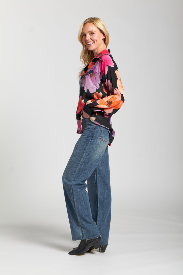 APNY Half-Plaket Pullover Blouse 3