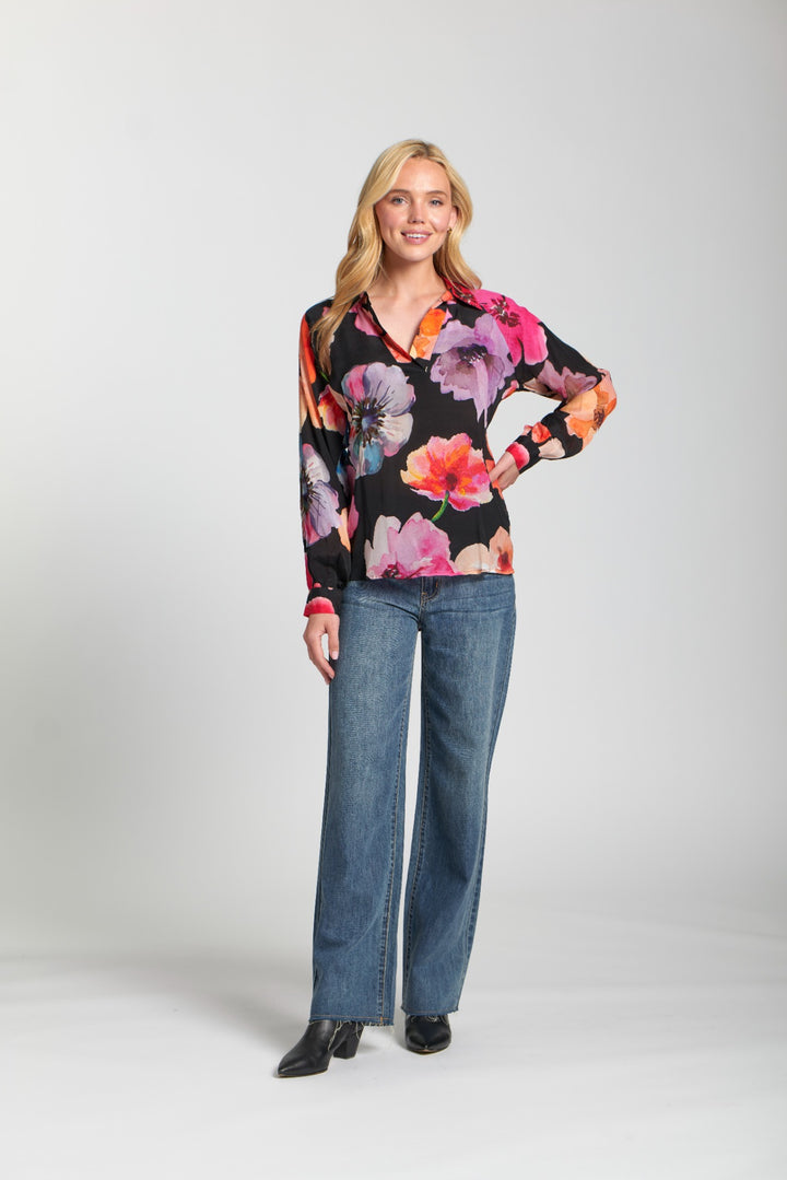 APNY Half-Plaket Pullover Blouse 4