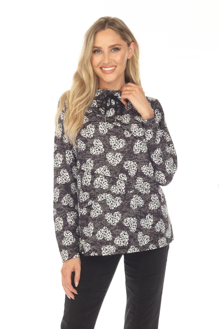 Carine Jillian Pullover - Stamped Hearts 1