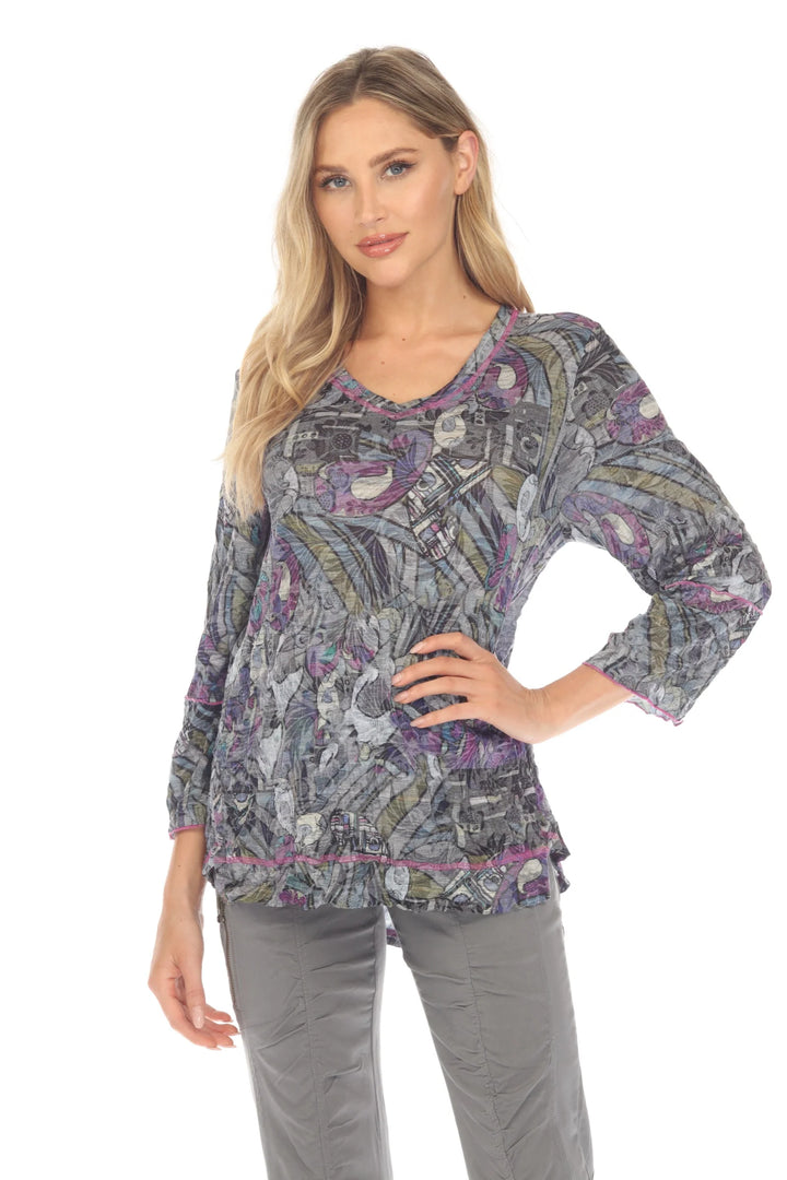 Julia Top - Amethyst Mosaic 1