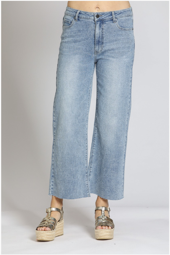 APNY Wide Leg Crop Jean 1