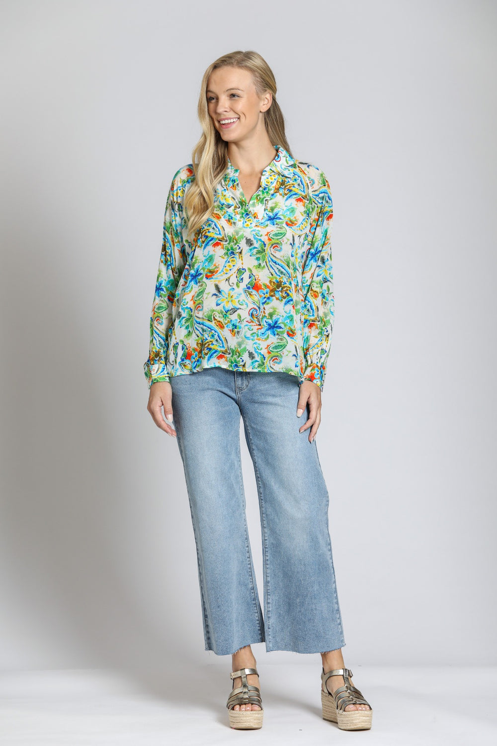 APNY Wide Leg Crop Jean 2