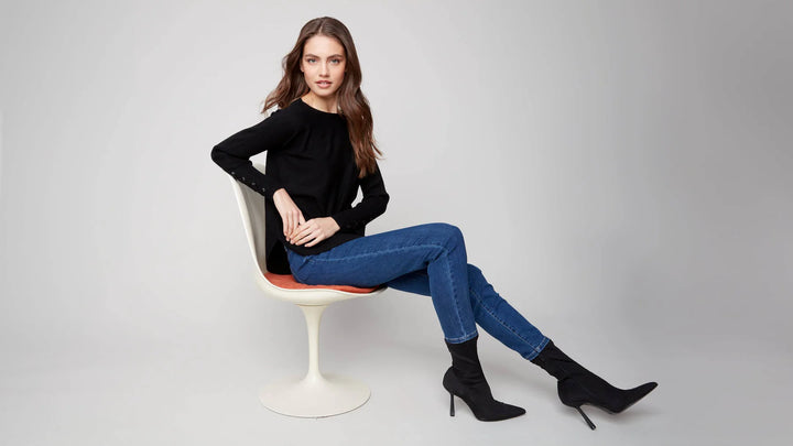 Charlie B Knit Sweater with Lace-up-Cuffs 5