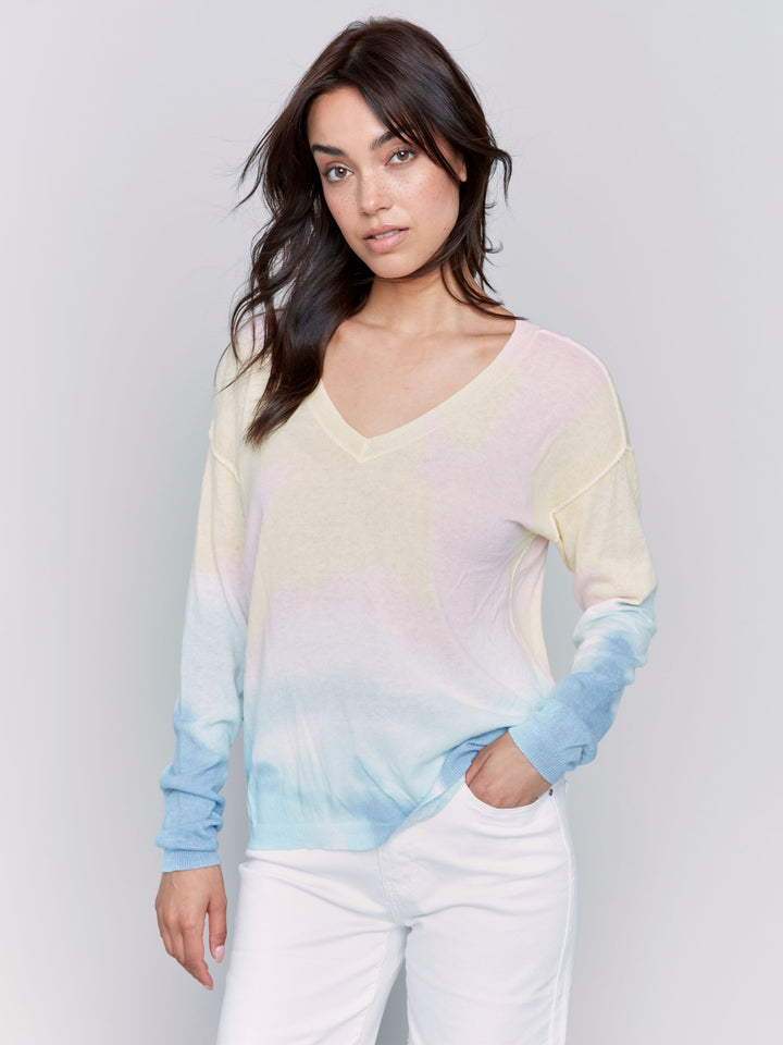 Charlie B Tie-Dye Printed Sweater 3