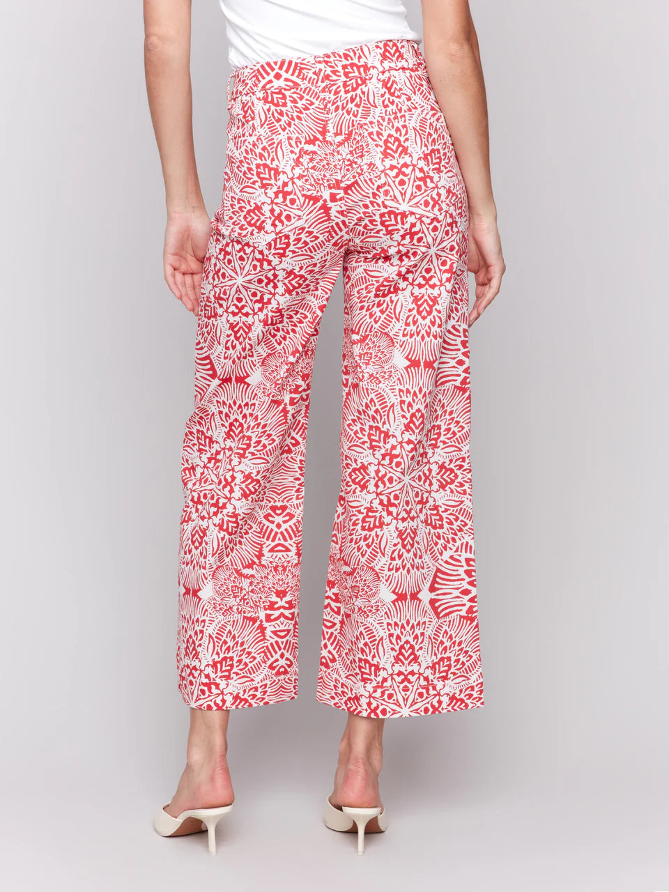 Printed Cotton Flare Pants - Fiesta 4