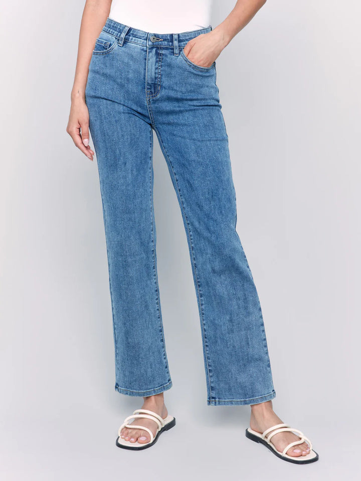 Charlotte Straight Leg Jeans - Medium Blue 4