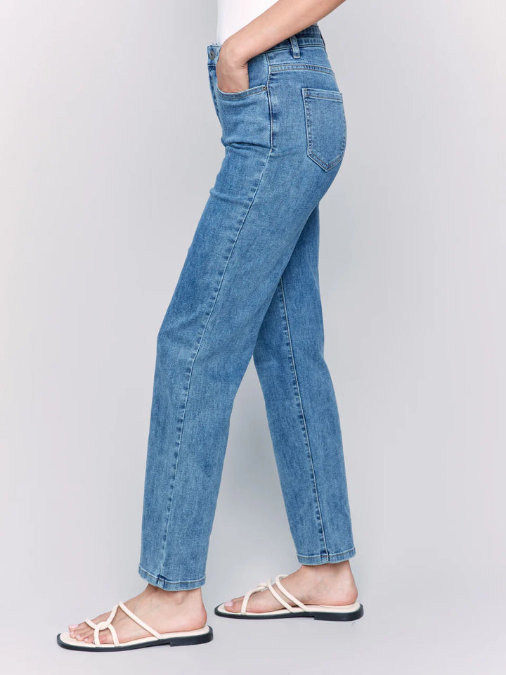 Charlotte Straight Leg Jeans - Medium Blue 6