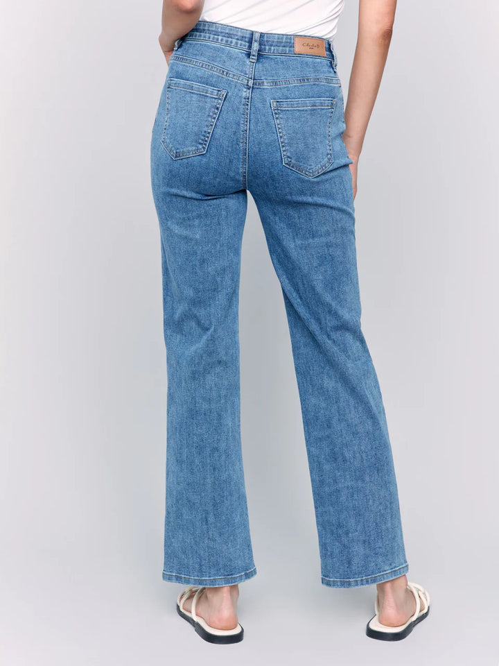 Charlotte Straight Leg Jeans - Medium Blue 7