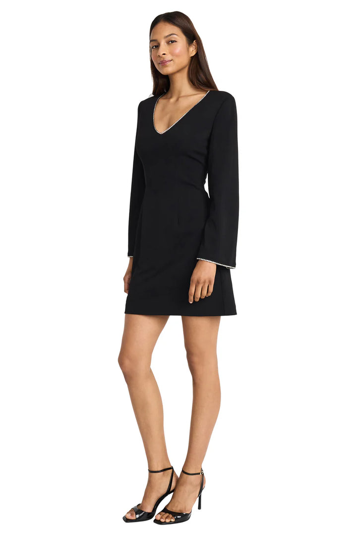 Rhinestone-Trim Fit & Flare Mini Dress 2