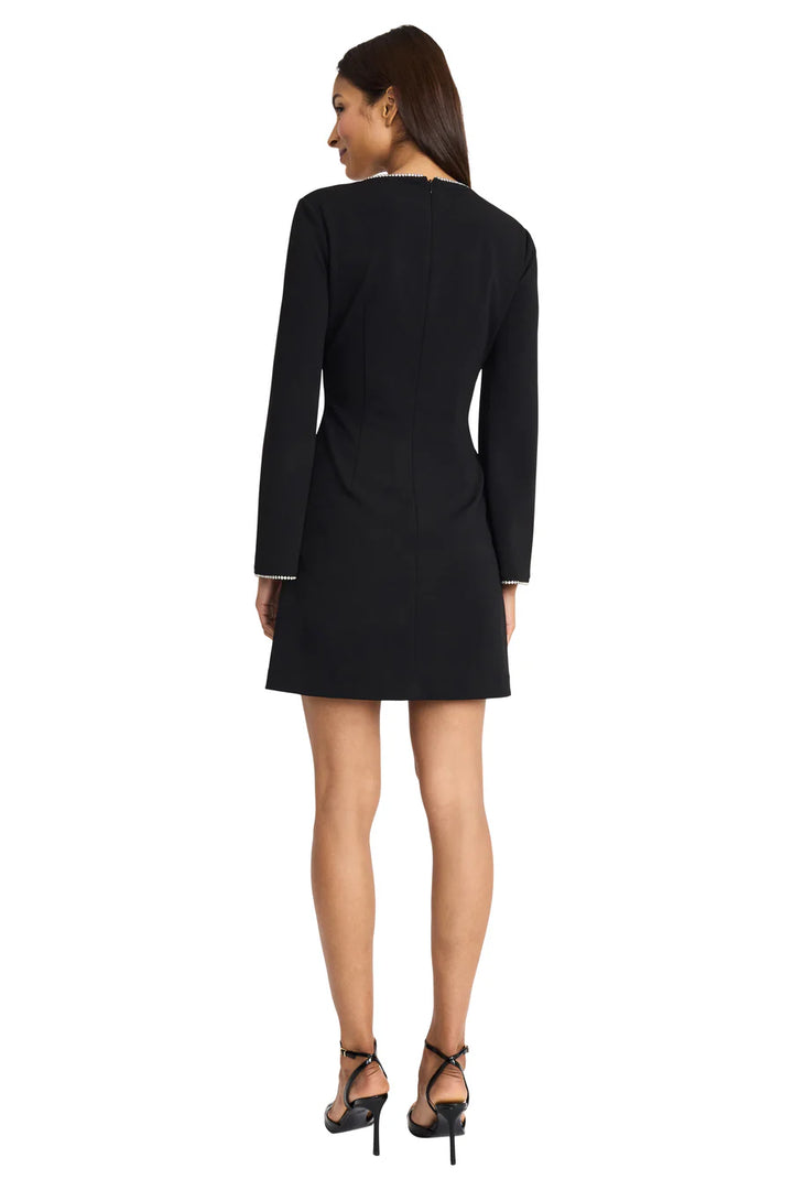 Rhinestone-Trim Fit & Flare Mini Dress 5