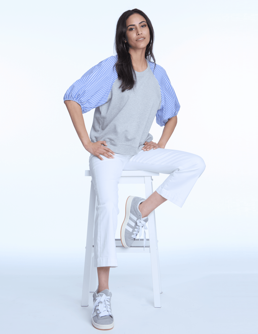 Elliott Lauren Baby Boot Crop Jean White 3