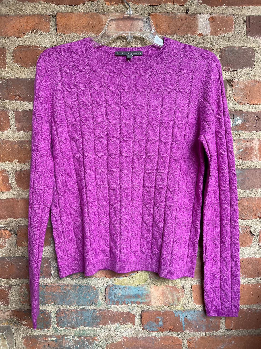 Elliott Lauren Able Cable Knit Sweater Orchid 2