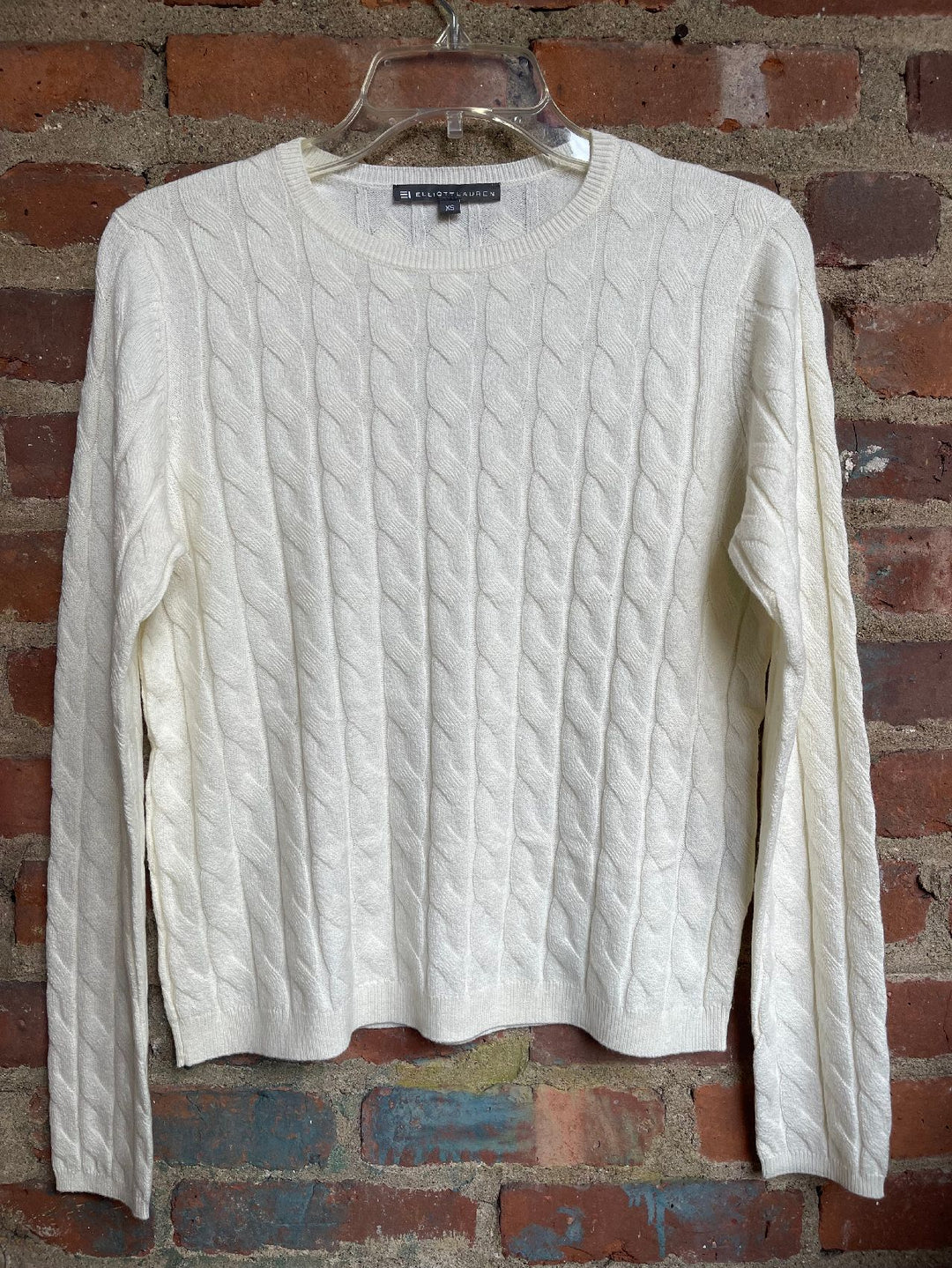 Elliott Lauren Able Cable Knit Sweater Chalk