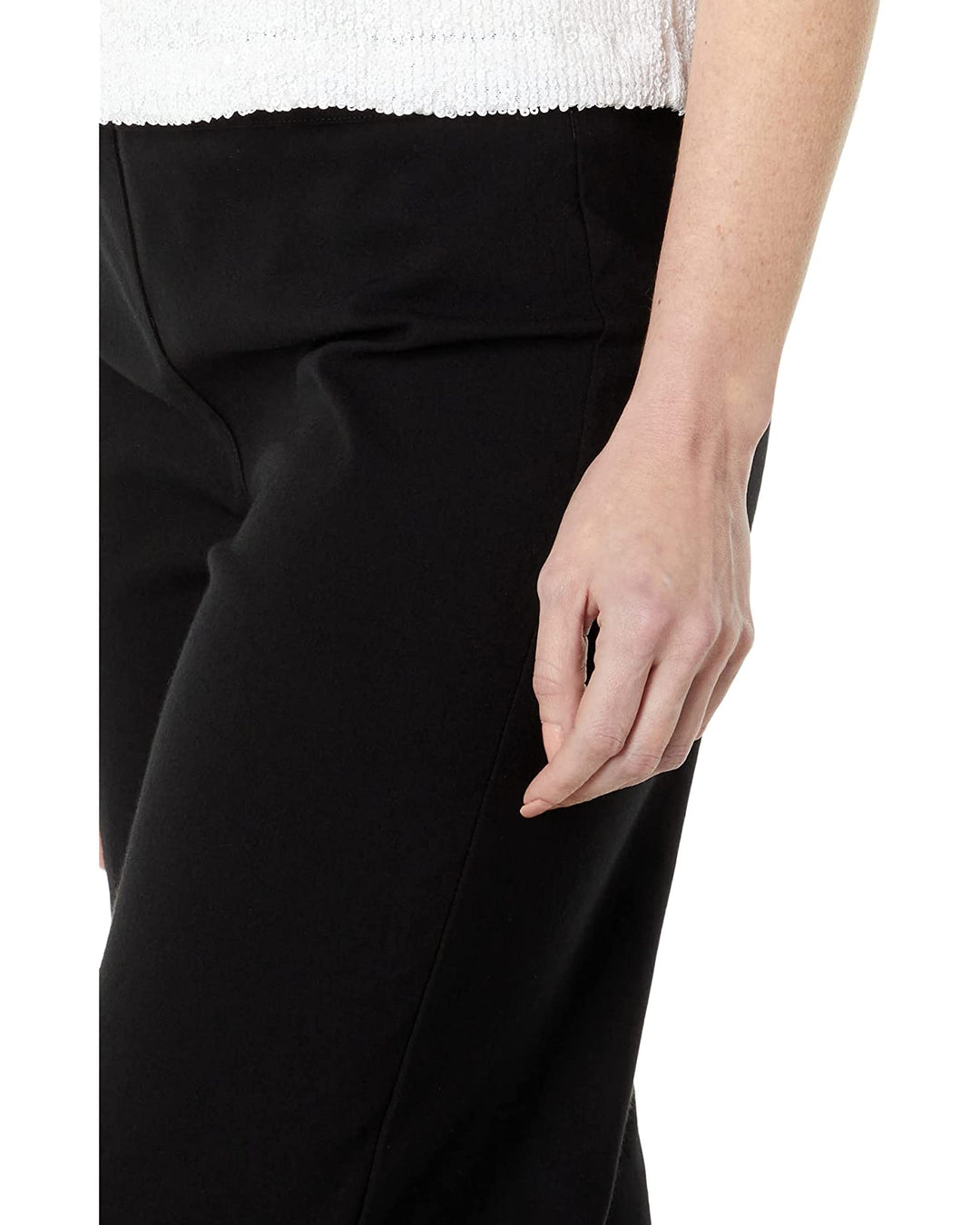 Elliott Lauren Control Stretch Wide Leg Pants waist Detail.