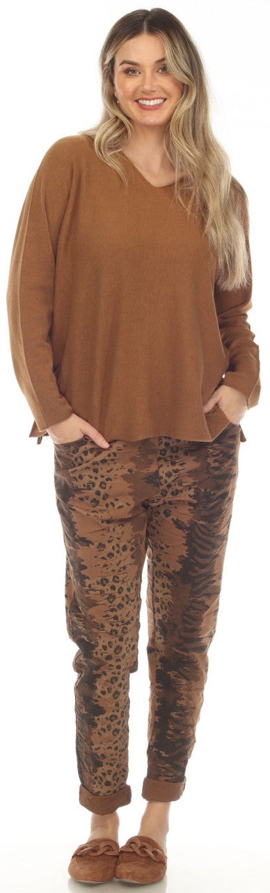 Flora Ashley Boyfriend Sweater Camel 4