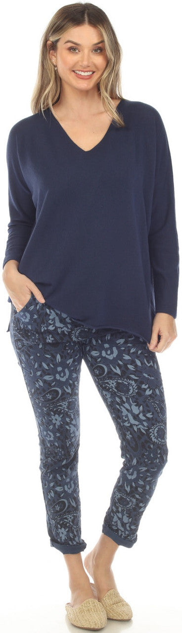 Flora Ashley Boyfriend Sweater Navy 1
