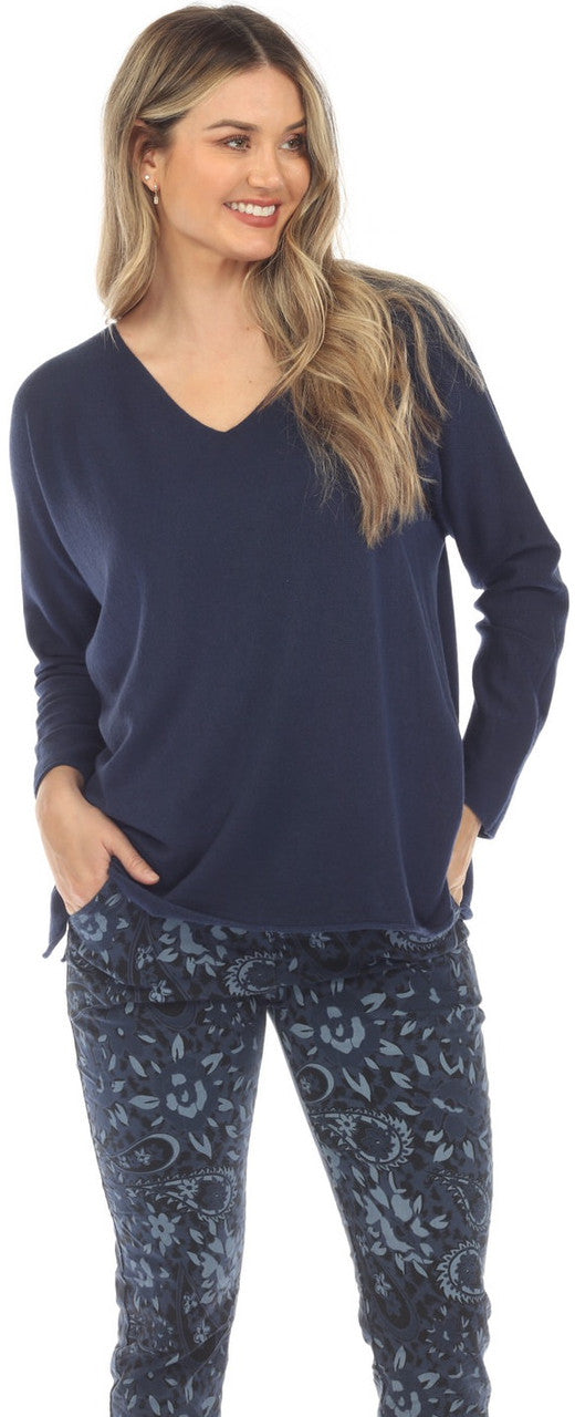Flora Ashley Boyfriend Sweater Navy 2