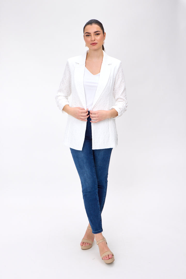 Boxy Blazer Style 242034 White 4