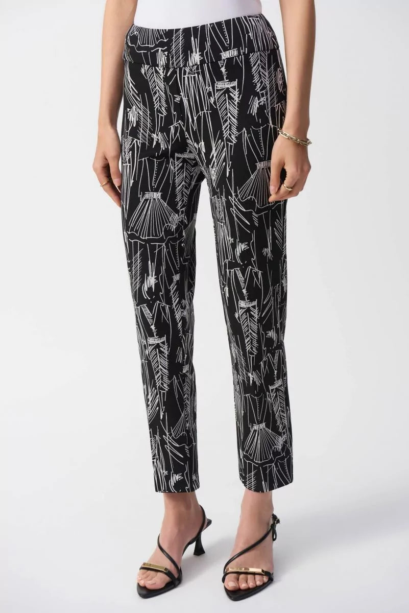 Conversational Print Crop Pants Style 251224 1