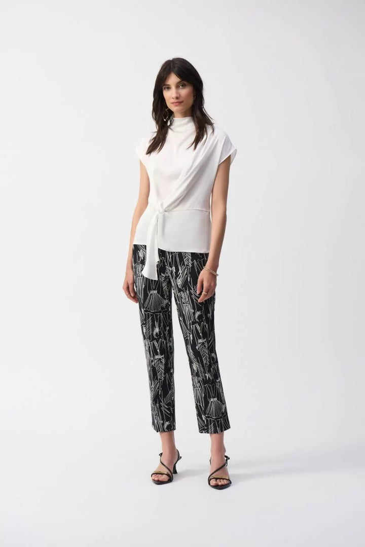 Conversational Print Crop Pants Style 251224 2