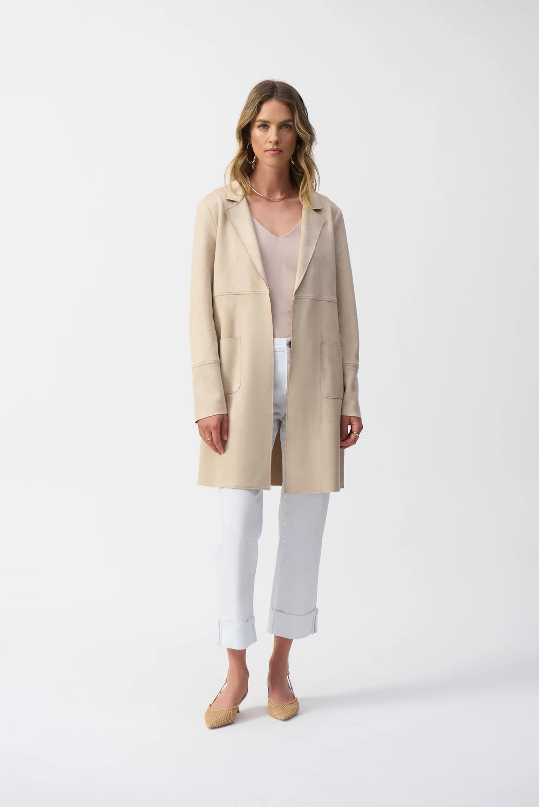 Joseph Ribkoff Turned Embellished Hem Slim Fit Cropped Jeans Style 251960 4