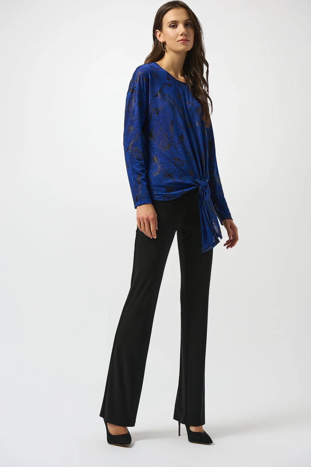 Silky Knit Flared Pull-On Pants Style 253007 2