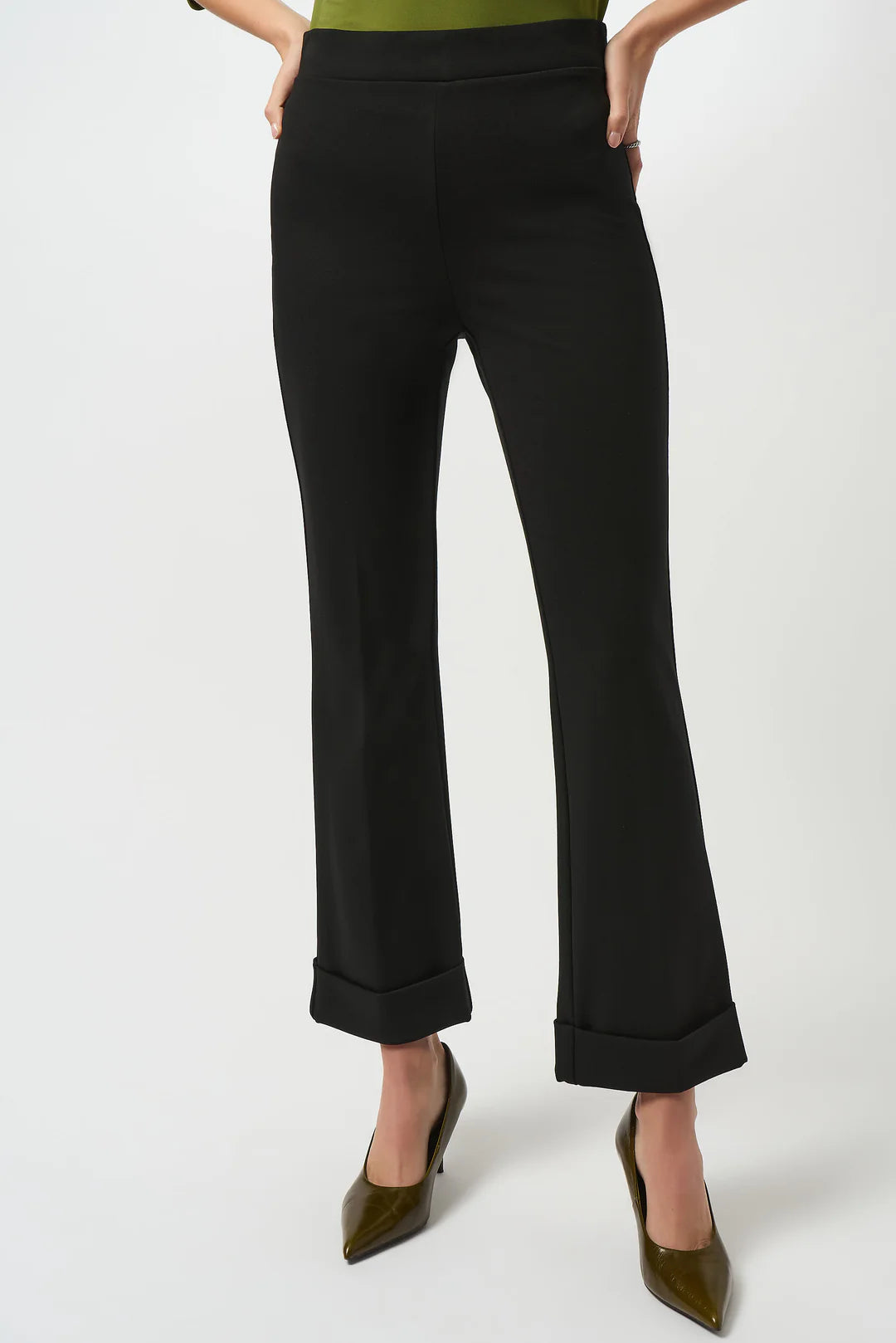 Joseph Ribkoff Heavy Knit Flared Pull-On Pants Style 253039 1