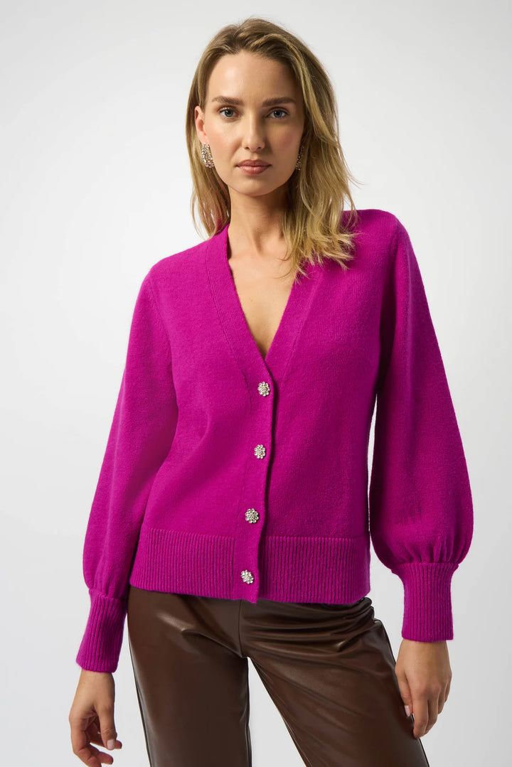 Joseph Ribkoff Cardigan with Puff Sleeves Style 253906 4