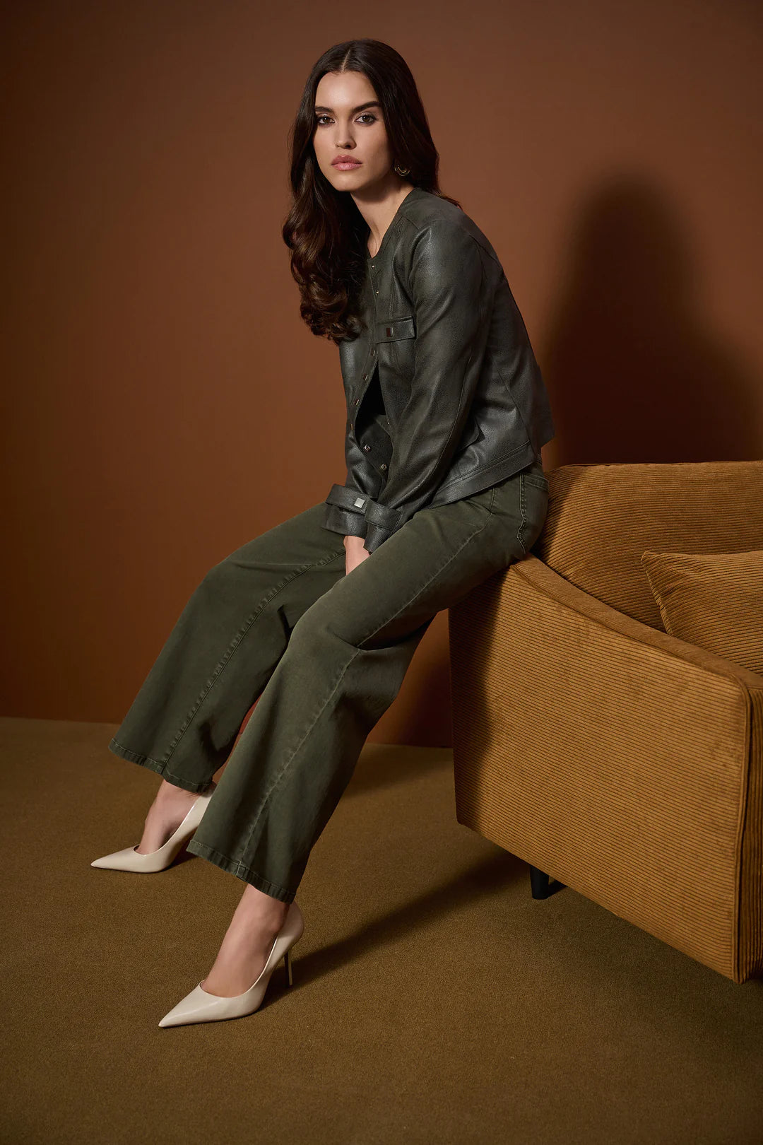 Joseph Ribkoff Classic Wide-Leg Stretch Denim Jeans Style 253950 1