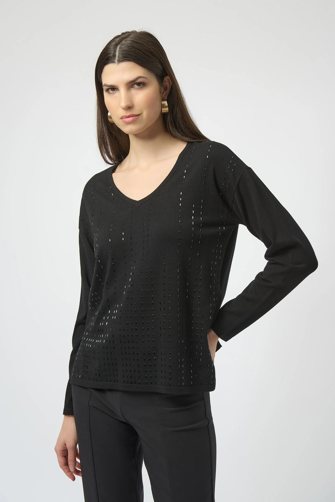 Joseph Ribkoff Pullover with Iron-On Detail Style 254966 1