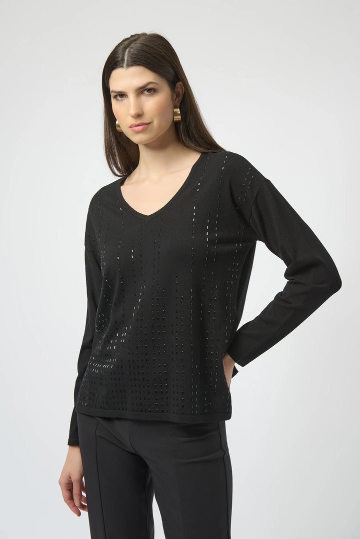 Joseph Ribkoff Pullover with Iron-On Detail Style 254966 1