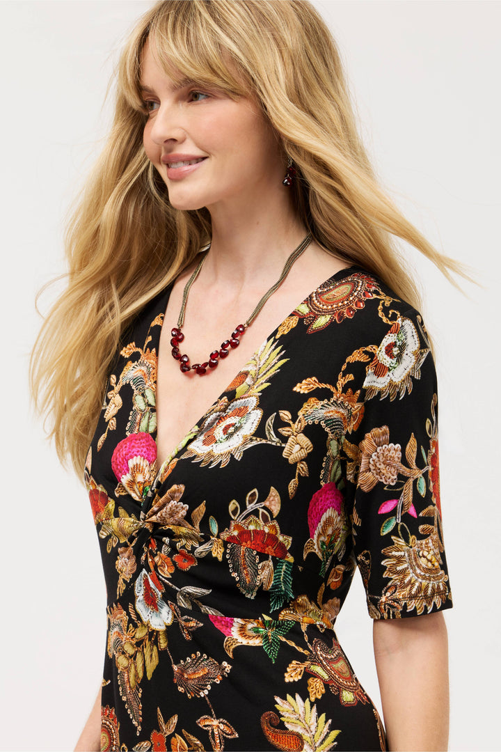 Johnny Was the Janie Favorite Twist Front Midi Swing Dress 4