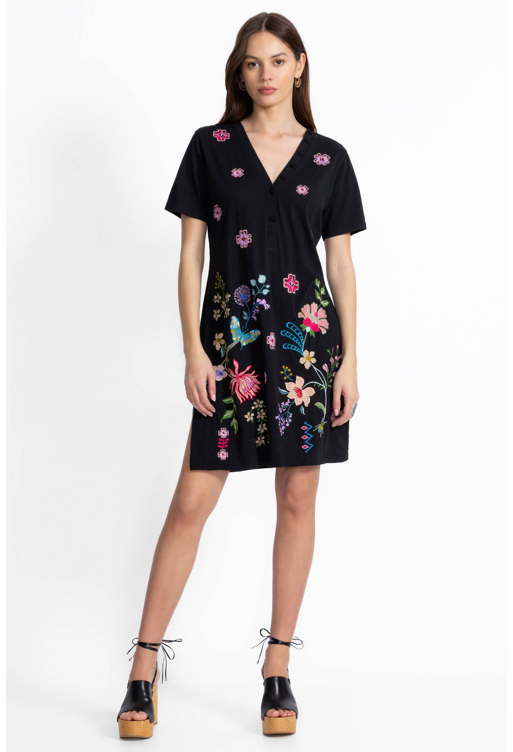 Maureen Button Neck Knit Dress 1