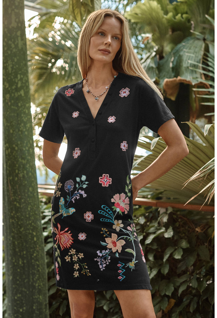 Maureen Button Neck Knit Dress