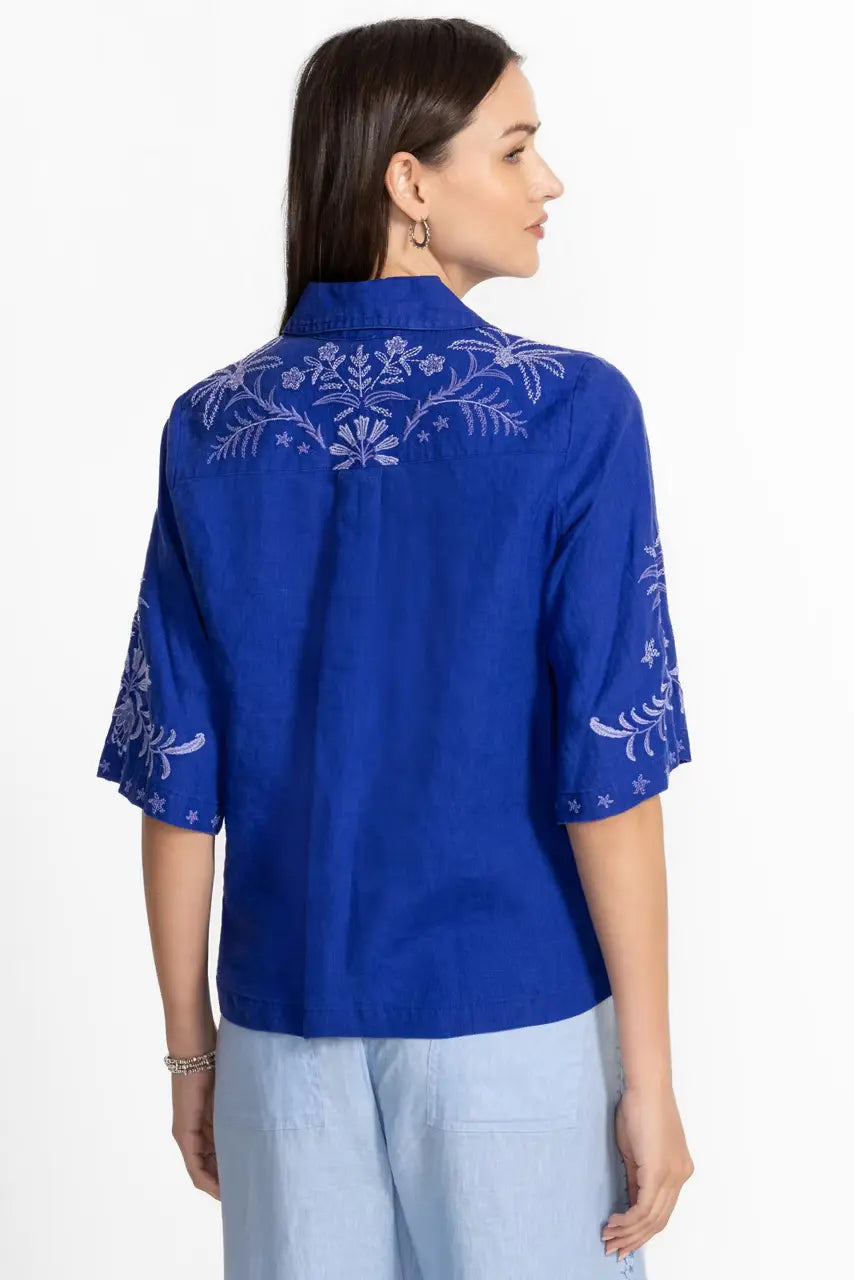 Johnny Was Linen Kimono Sleeve Shirt 4