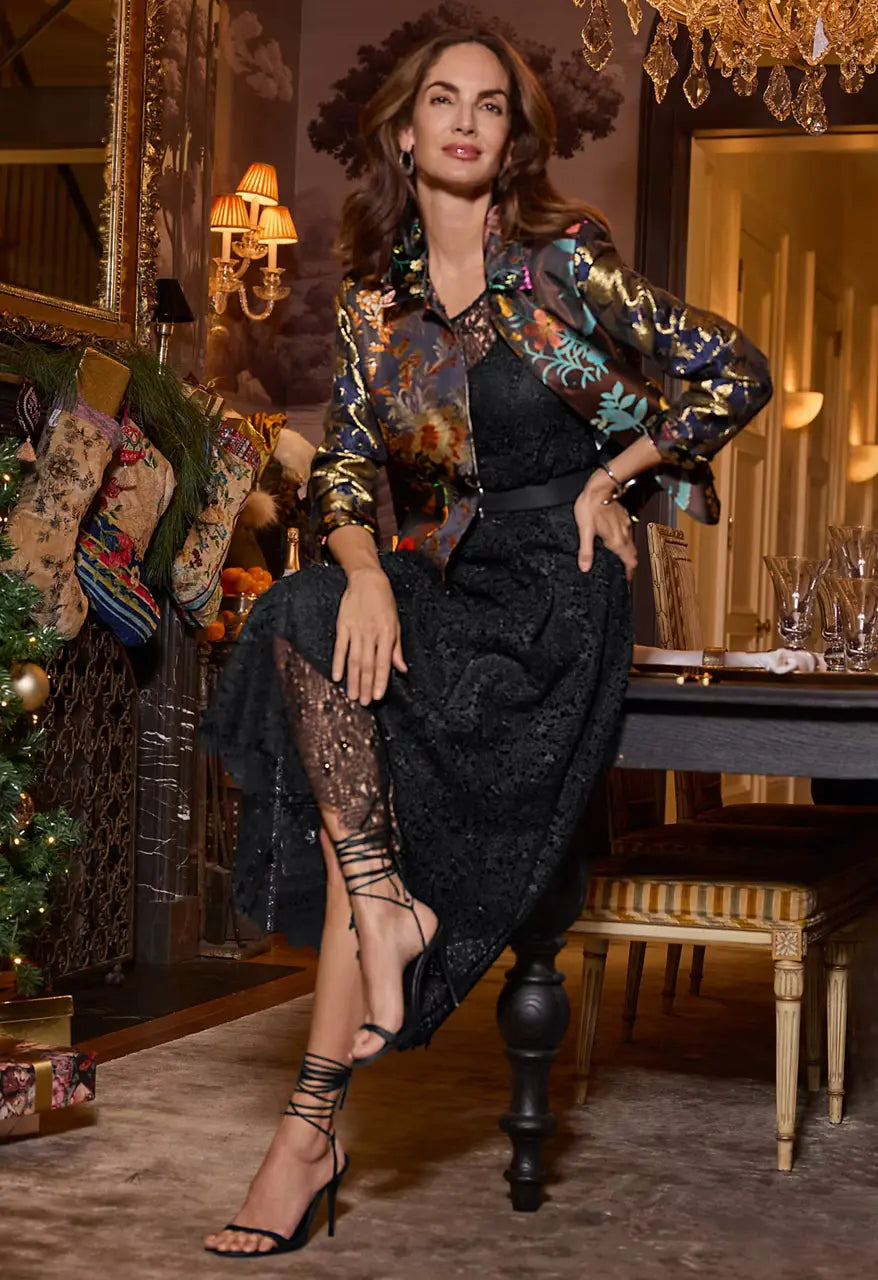 Johnny Was Limited Edition Jacquard Cropped Jacket Catalog