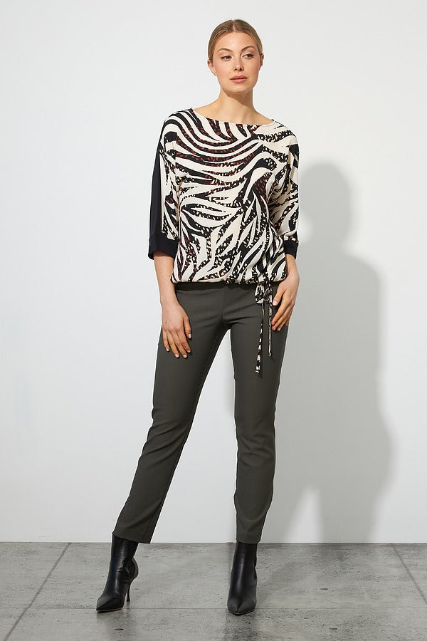 Joseph Ribkoff Animal Print Top Style 223100 Full.