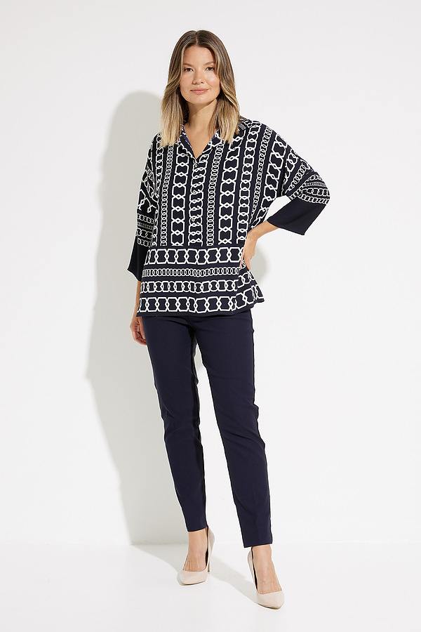 Joseph Ribkoff Chain Print Blouse Style 231215 Full.