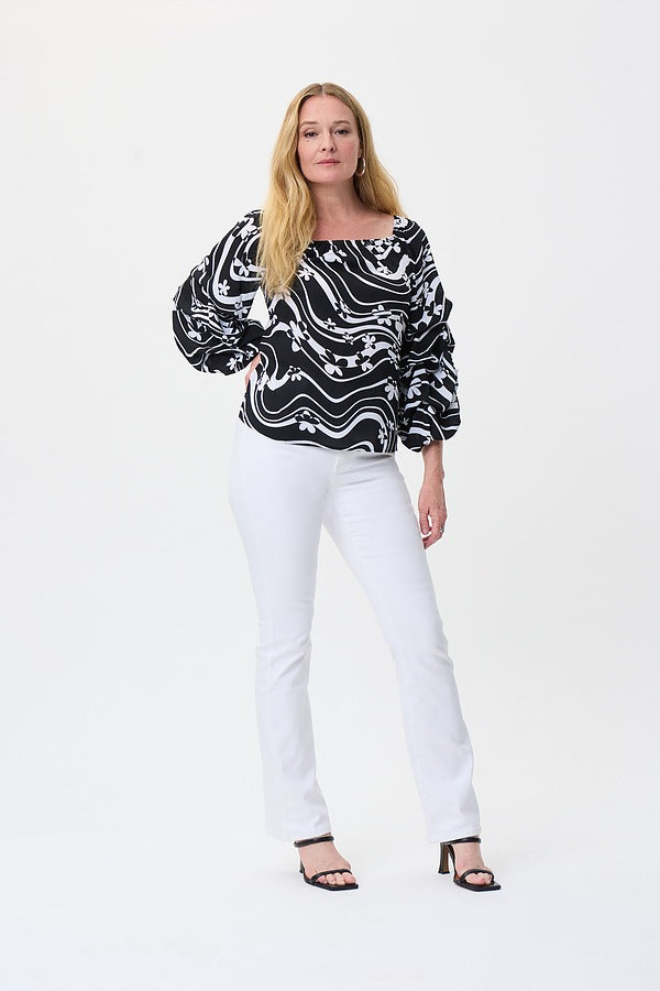 Joseph Ribkoff Flower Power Top Style 231234 Full.