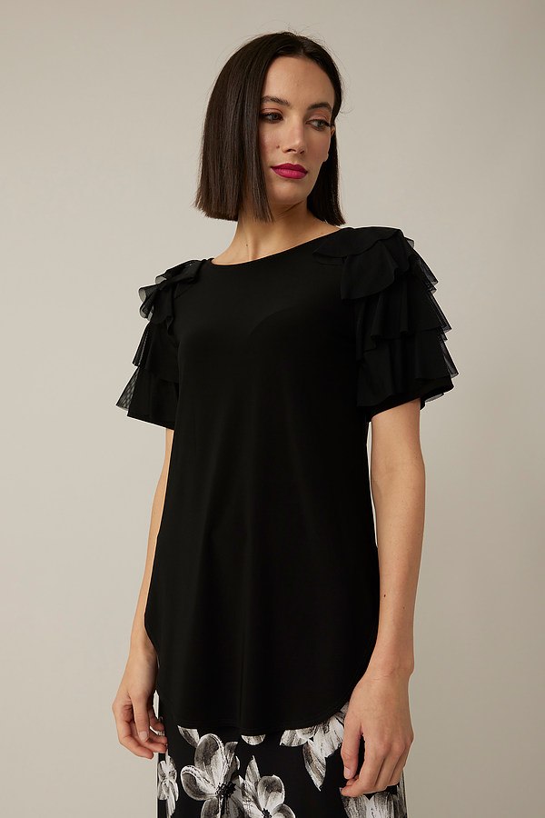 Joseph Ribkoff Tiered Ruffle Sleeve Top Style 221048 at Onatorobi.