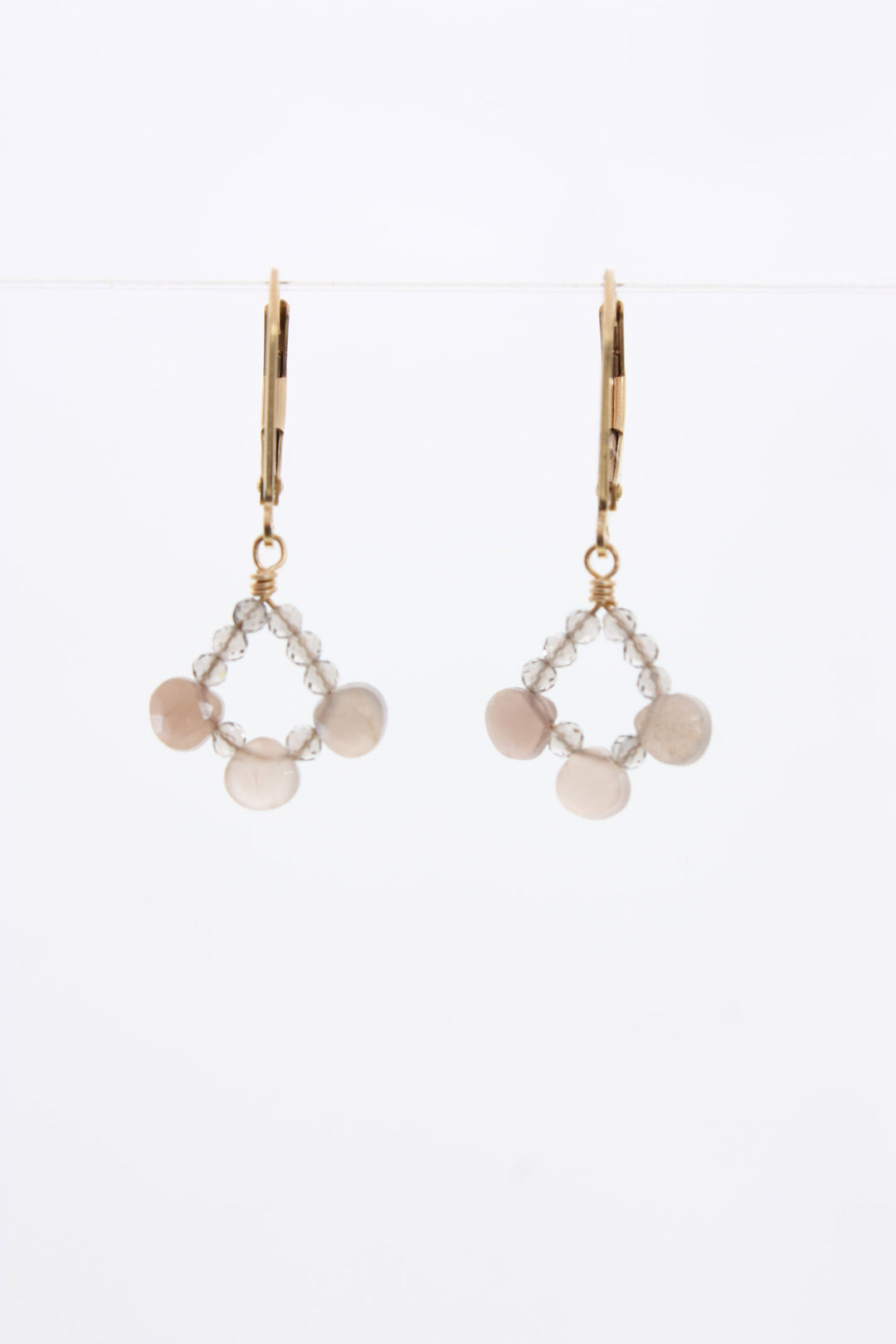 Smokey quartz earring Onatorobi 