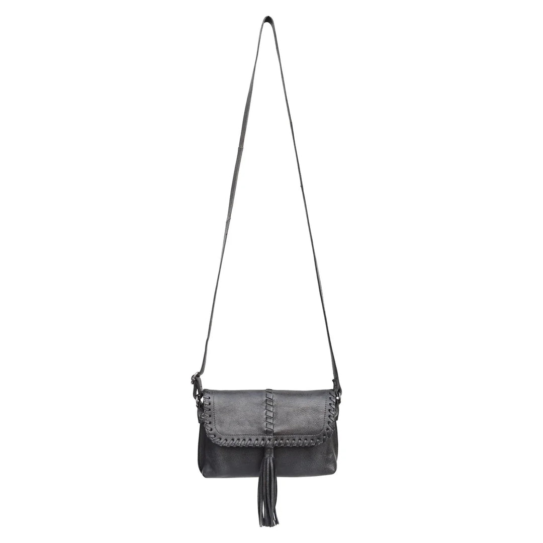 Latico Freya Leather Crossbody Charcoal 2