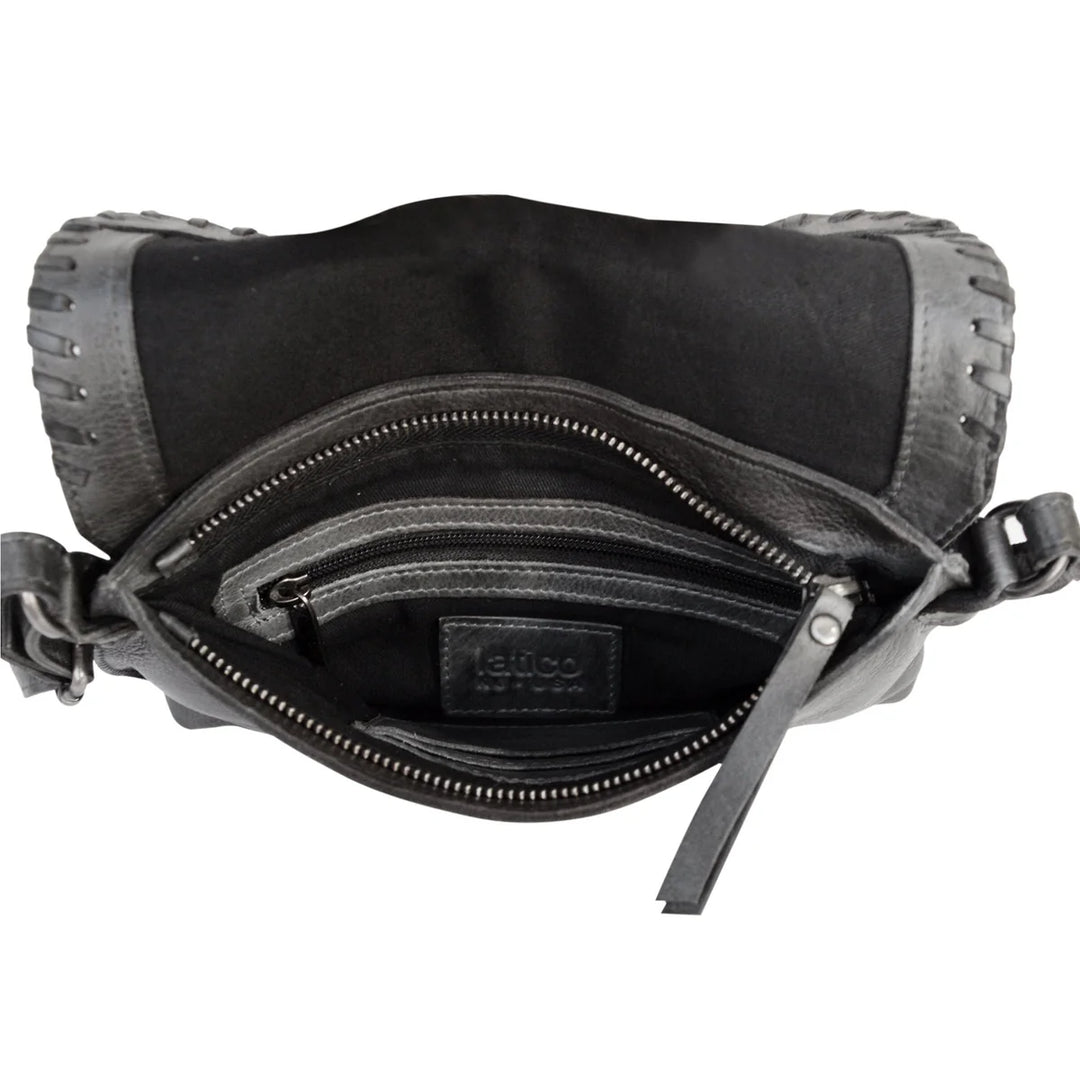 Latico Freya Leather Crossbody Charcoal 3