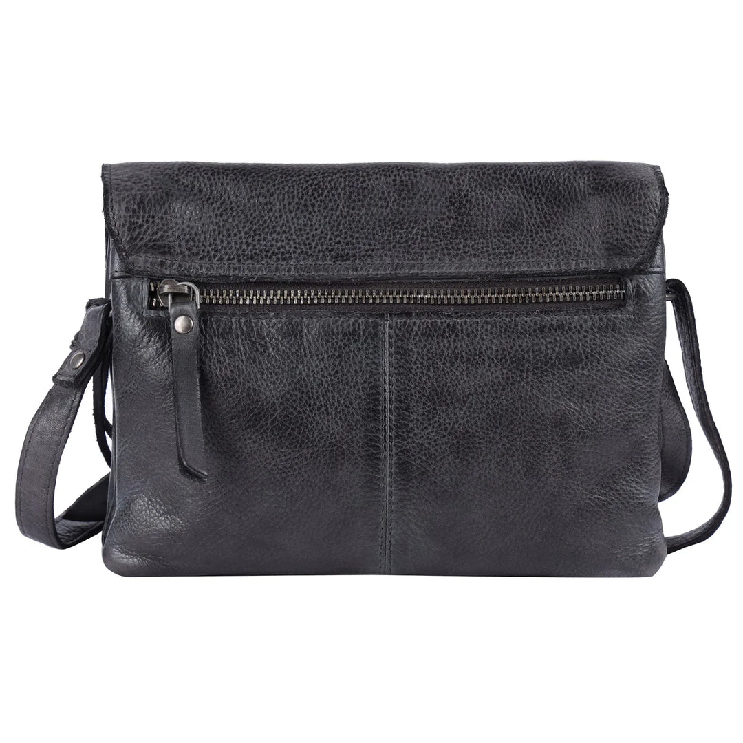 Latico Harbor Leather Crossbody Bag Black 3