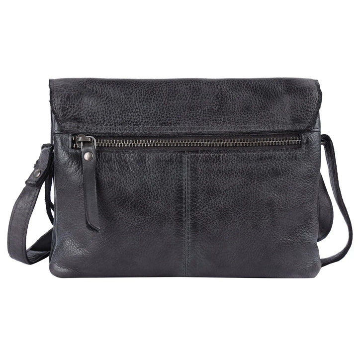 Latico Harbor Leather Crossbody Bag Black 3