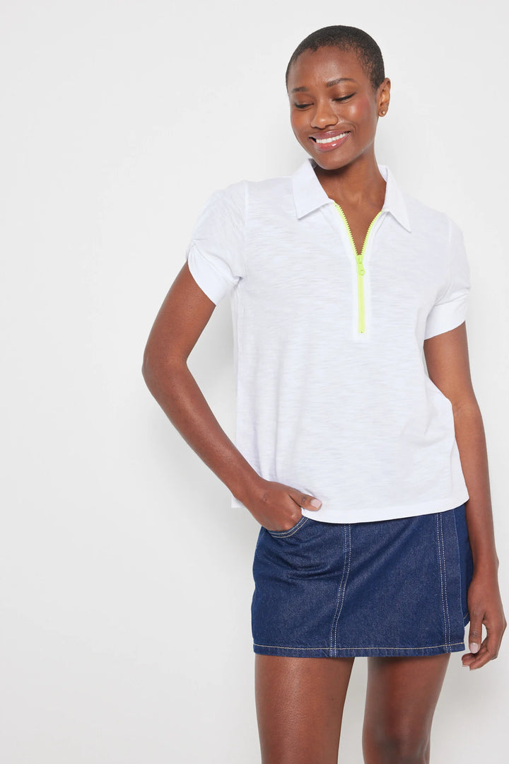 Lisa Todd KNOT IT Zip Top White