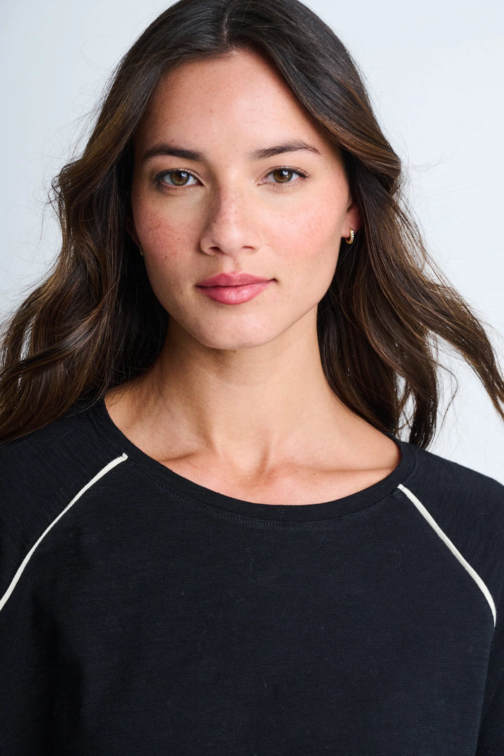 Lisa Todd Piping Hot Tee Black 2