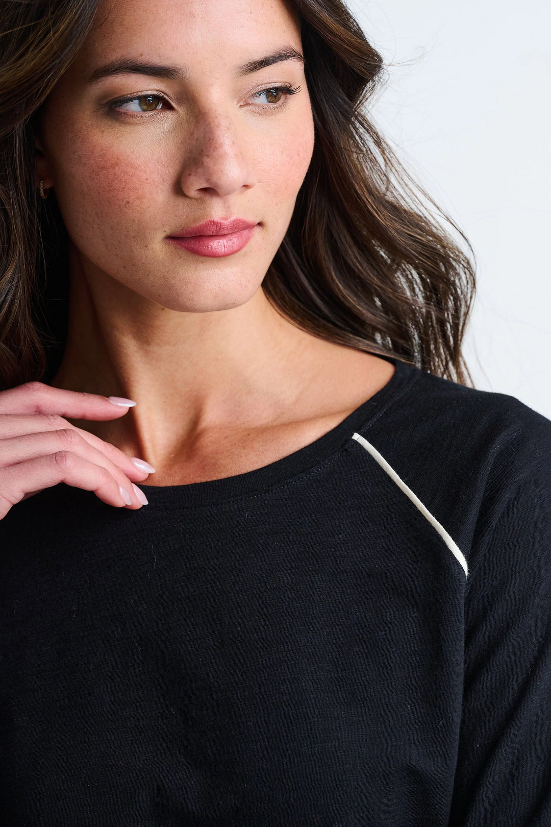 Lisa Todd Piping Hot Tee Black 3